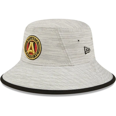 Shop New Era Heathered Gray Atlanta United Fc Distinct Bucket Hat In Heather Gray