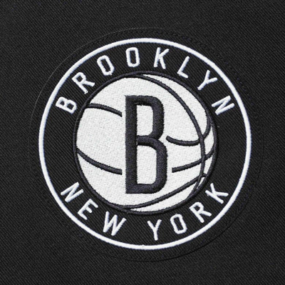 Shop Jh Design Black Brooklyn Nets Plus Size Poly Twill Full-snap Jacket