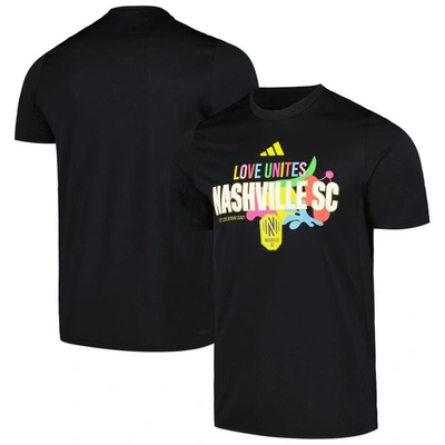 Shop Adidas Originals Adidas Black Nashville Sc Love Unites T-shirt