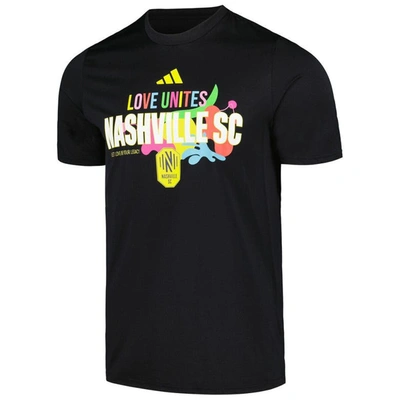 Shop Adidas Originals Adidas Black Nashville Sc Love Unites T-shirt