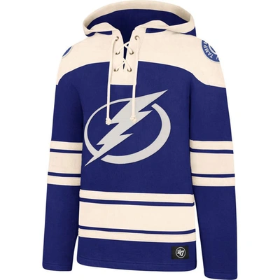 Shop 47 ' Blue Tampa Bay Lightning Superior Lacer Pullover Hoodie