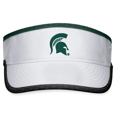 Shop Top Of The World White Michigan State Spartans Daybreak Adjustable Visor