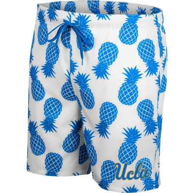 Shop Colosseum White/blue Ucla Bruins Pineapple Swim Shorts
