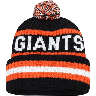 Shop 47 ' Black San Francisco Giants Bering Cuffed Knit Hat With Pom