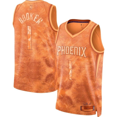 Shop Nike Unisex  Devin Booker Orange Phoenix Suns Select Series Swingman Jersey