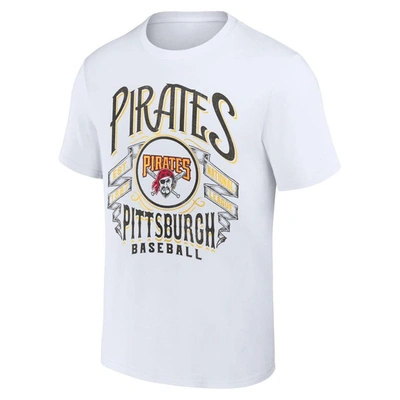 Shop Darius Rucker Collection By Fanatics White Pittsburgh Pirates Distressed Rock T-shirt