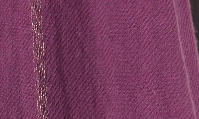 Shop La Fiorentina Fringed Wool & Cashmere Wrap In Eggplant.