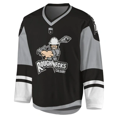 Shop Adpro Sports Youth Black/gray Calgary Roughnecks Sublimated Replica Jersey