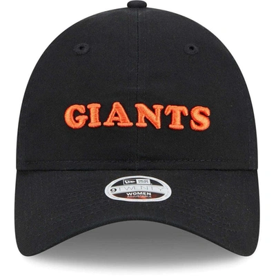 Shop New Era Black San Francisco Giants Shoutout 9twenty Adjustable Hat