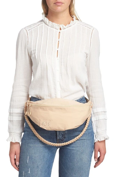 Beis The Pack Nylon Belt Bag In Beige