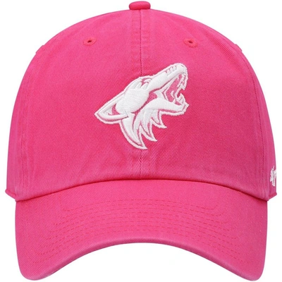 Shop 47 ' Pink Arizona Coyotes Clean Up Adjustable Hat