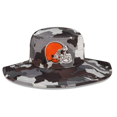 Shop New Era Camo Cleveland Browns 2022 Nfl Training Camp Official Panama Bucket Hat