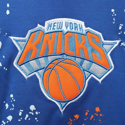 Shop Fisll Fissl Royal New York Knicks Confetti Pullover Hoodie