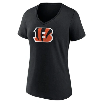 Shop Fanatics Branded Ja'marr Chase Black Cincinnati Bengals Player Icon Name & Number V-neck T-shirt