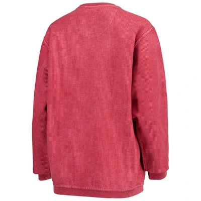 Shop Pressbox Cardinal Stanford Cardinal Comfy Cord Vintage Wash Basic Arch Pullover Sweatshirt