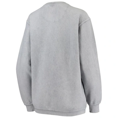Shop Pressbox Gray Michigan State Spartans Comfy Cord Vintage Wash Basic Arch Pullover Sweatshirt