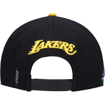 Shop Pro Standard Black Los Angeles Lakers Roses Snapback Hat