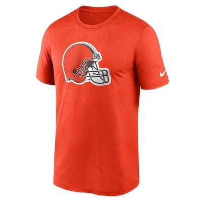 Shop Nike Orange Cleveland Browns Legend Logo Performance T-shirt
