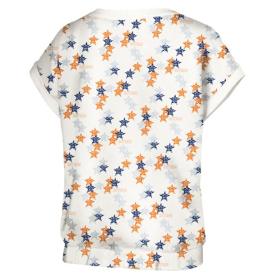 Shop Lusso White Houston Astros Madge Dolman Tri-blend T-shirt
