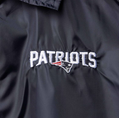Shop Dunbrooke Navy New England Patriots Coaches Classic Raglan Full-snap Windbreaker Jacket