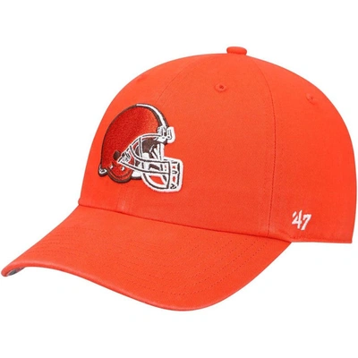 Shop 47 ' X Zubaz Orange Cleveland Browns Undervisor Clean Up Adjustable Hat
