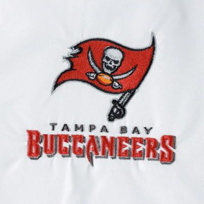 Shop Dunbrooke White Tampa Bay Buccaneers Hurricane Raglan Full-zip Windbreaker Jacket
