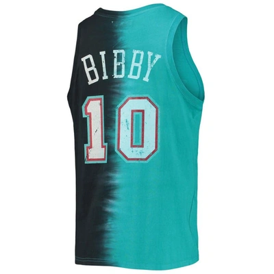 Shop Mitchell & Ness Mike Bibby Turquoise/black Vancouver Grizzlies Hardwood Classics Tie-dye Name & Numb