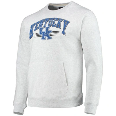 Shop League Collegiate Wear Heathered Gray Kentucky Wildcats Upperclassman Pocket Pullover Sweatshirt In Heather Gray