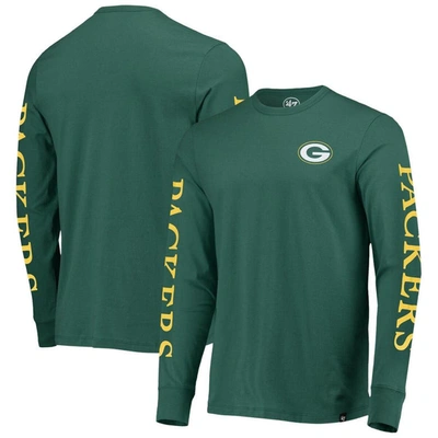 Shop 47 Green Bay Packers ' Green Franklin Long Sleeve T-shirt