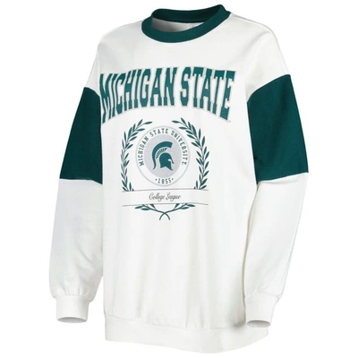 Shop Gameday Couture White Michigan State Spartans It's A Vibe Dolman Pullover Sweatshirt