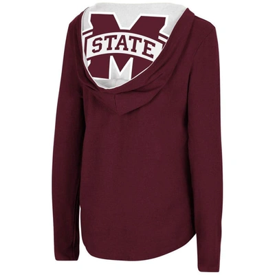 Shop Colosseum Maroon Mississippi State Bulldogs Catalina Hoodie Long Sleeve T-shirt
