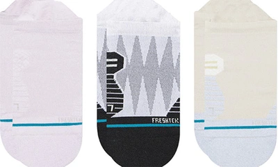 Shop Stance Pack Of Three No Show Socks In Heather Grey