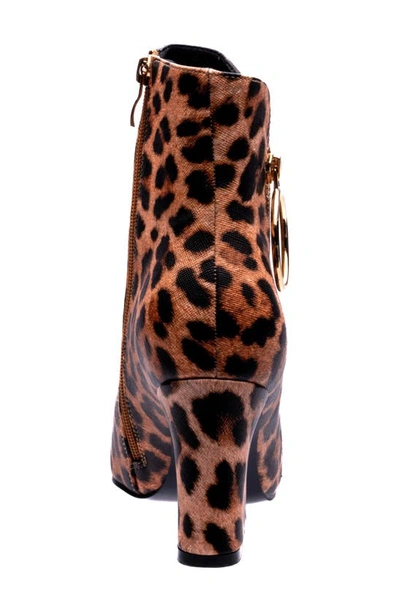 Ninety Union Women's Fashion Booties With Zipper & Ring Tap In Leopard