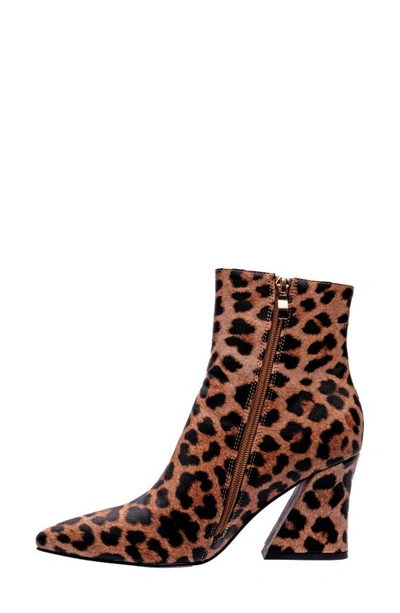 Ninety Union Women's Fashion Booties With Zipper & Ring Tap In Leopard