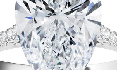 Shop Hautecarat 18k White Gold Pear Cut Lab Created Diamond Engagement Ring