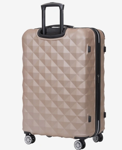 Shop Kenneth Cole Diamond Tower 28-inch Large Hard Side Expandable Suitcase In Rose Gold
