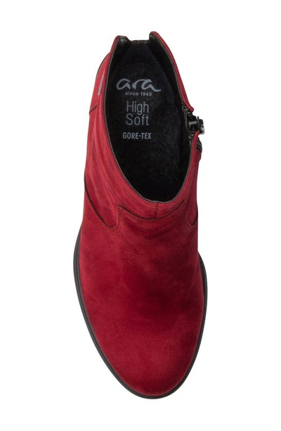 Shop Ara Roselle Gore-tex® Waterproof Bootie In Red