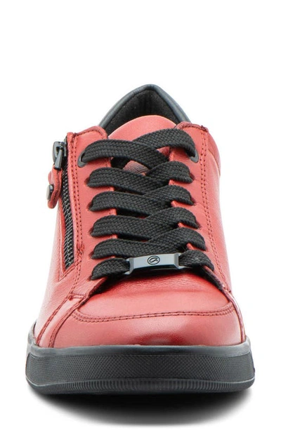 Shop Ara Rei Low Top Sneaker In Chili Red/ Black