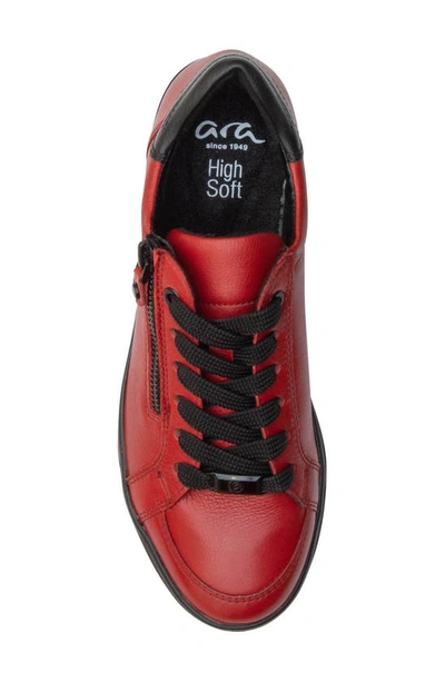 Shop Ara Rei Low Top Sneaker In Chili Red/ Black