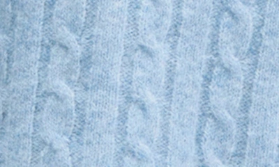 Mango Cable-knit Sweater Silver In Blue