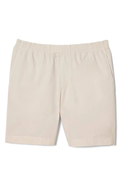 Shop Lacoste Relaxed Twill Drawstring Shorts In K8e Eco Beige