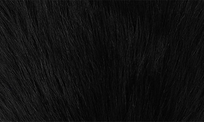 Shop Burberry Faux Fur Tail Bag Charm In Black / Black