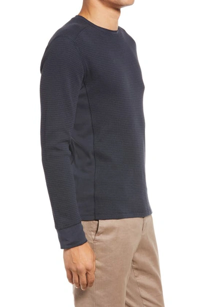 Shop Vince Thermal Long Sleeve T-shirt In Coastal