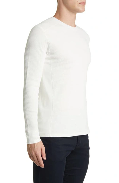 Shop Vince Thermal Long Sleeve T-shirt In Off White