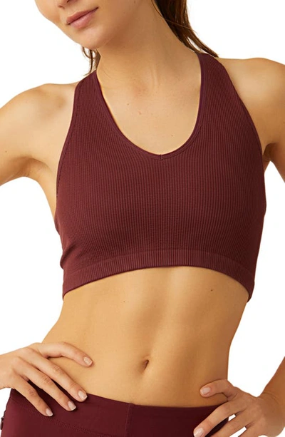 Shop Fp Movement Free Throw Crop Tank In Oxblood