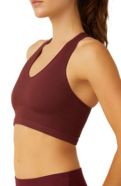 Shop Fp Movement Free Throw Crop Tank In Oxblood