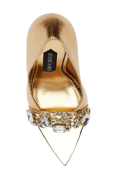 Shop Jessica Rich Diamond Stiletto Sandal In Gold