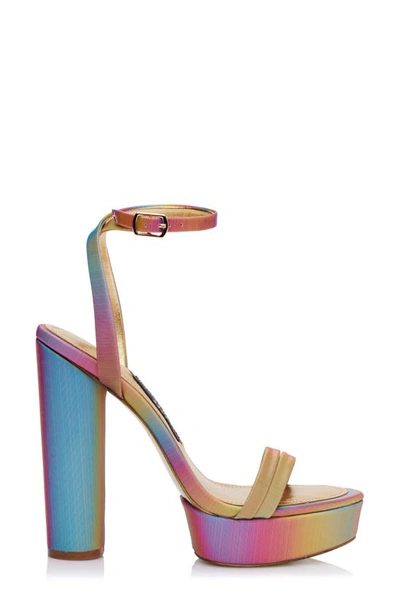 Shop Jessica Rich Love Platform Sandal In Rainbow