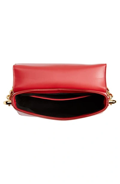 Shop Tom Ford Medium T Leather Shoulder Bag In Red