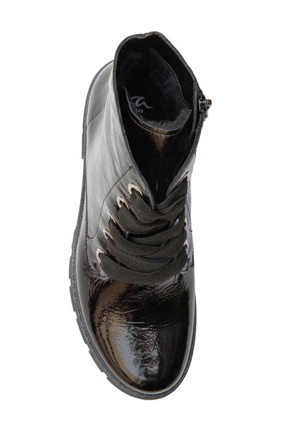 Ara Debbie Lace-up Bootie In Black Leather